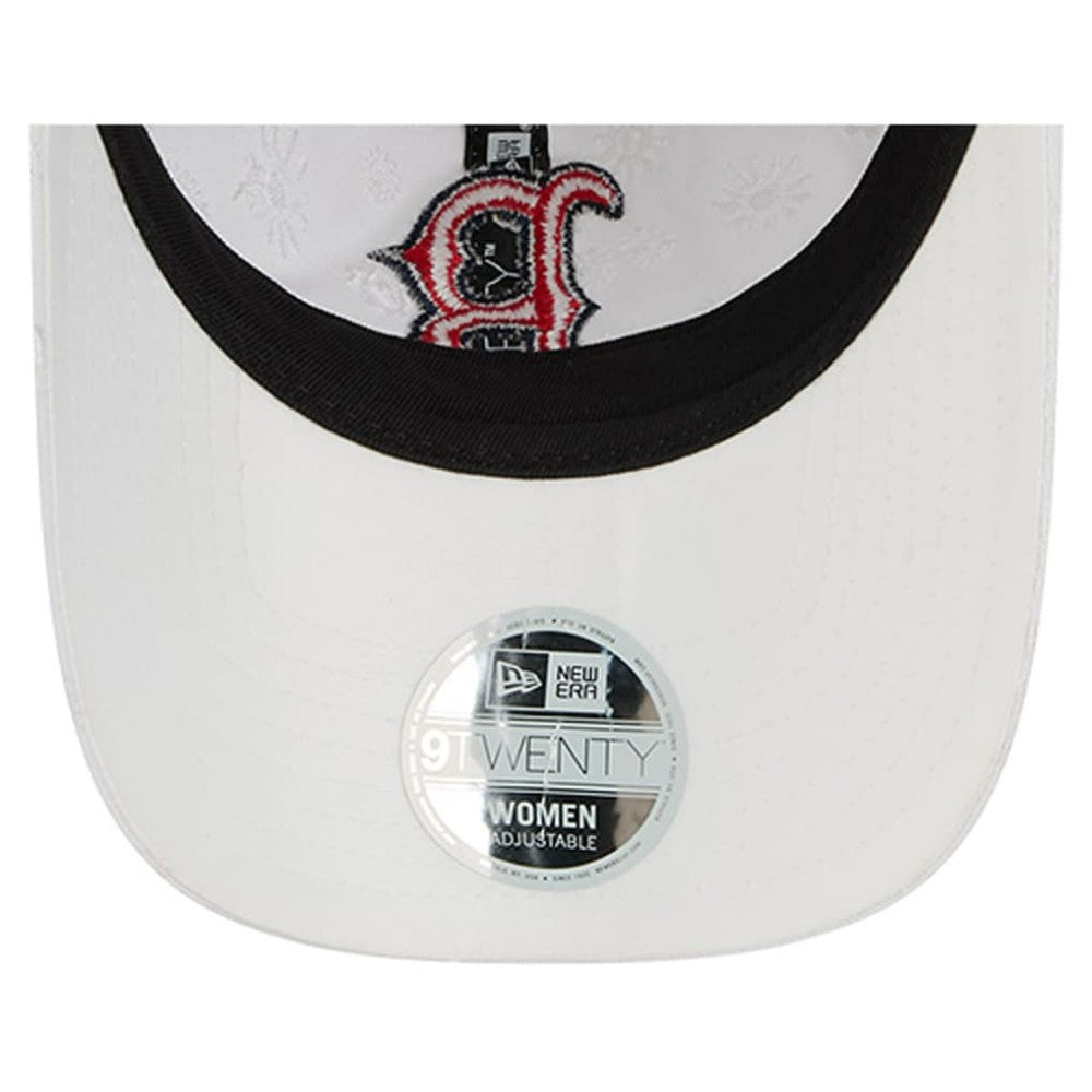 Boston Red Sox New Era Women's Floral Mesh 9TWENTY Adjustable Hat - White - New Era Online