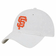 San Francisco Giants New Era Women's Floral Mesh 9TWENTY Adjustable Hat - White - New Era Discount