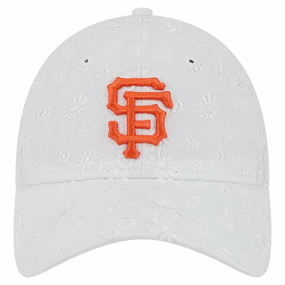 San Francisco Giants New Era Women's Floral Mesh 9TWENTY Adjustable Hat - White - New Era Discount