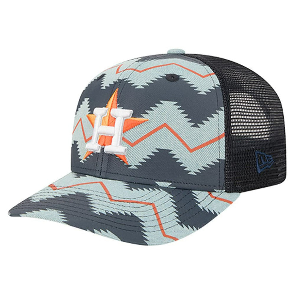 Houston Astros New Era Aztec Denim 9SEVENTY Adjustable Hat - Denim/Navy - New Era Sale