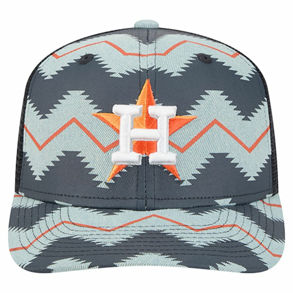 Houston Astros New Era Aztec Denim 9SEVENTY Adjustable Hat - Denim/Navy - New Era Sale