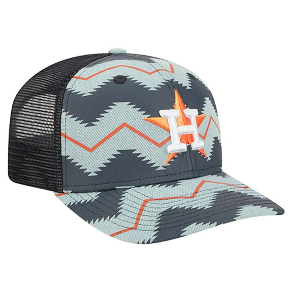 Houston Astros New Era Aztec Denim 9SEVENTY Adjustable Hat - Denim/Navy - New Era Sale