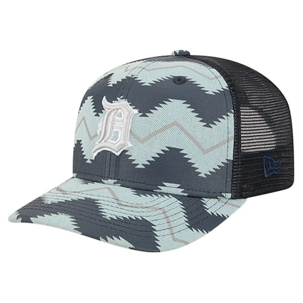 Detroit Tigers New Era Aztec Denim 9SEVENTY Adjustable Hat - Denim/Navy - New Era on Sale