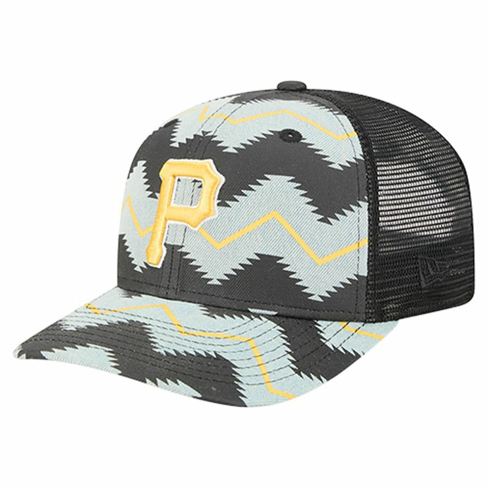Pittsburgh Pirates New Era Aztec Denim 9SEVENTY Adjustable Hat - Denim/Black - New Era on Sale
