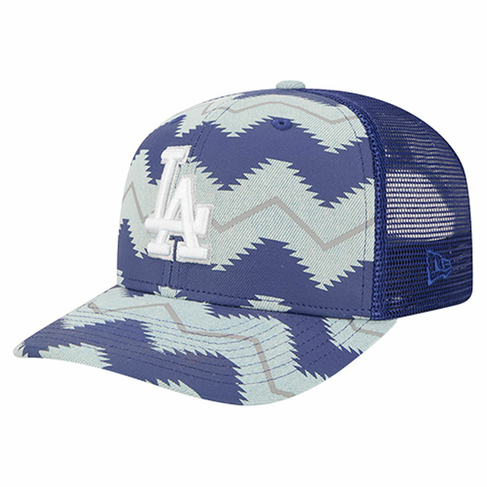 Los Angeles Dodgers New Era Aztec Denim 9SEVENTY Adjustable Hat - Denim/Royal - New Era Lifestyle