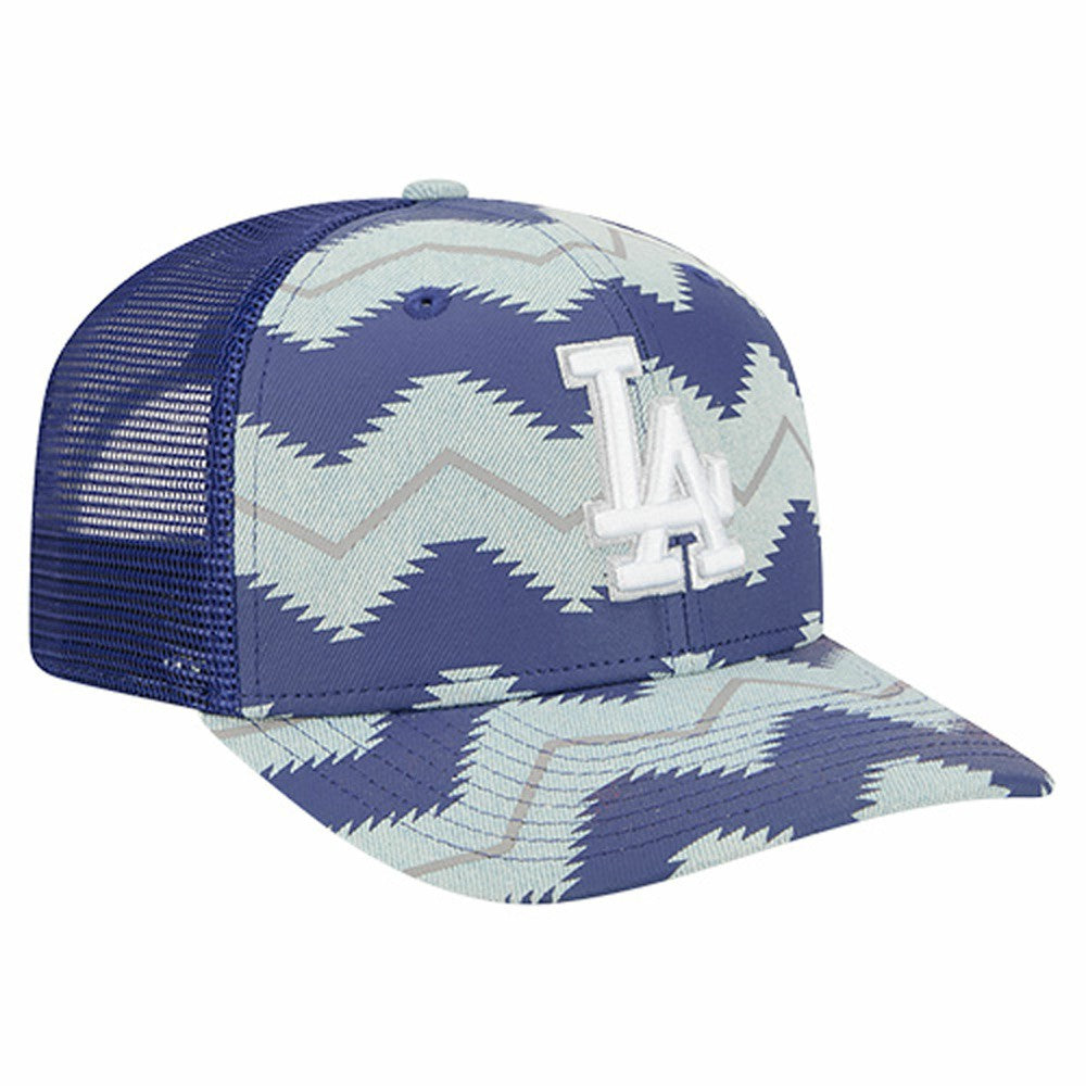 Los Angeles Dodgers New Era Aztec Denim 9SEVENTY Adjustable Hat - Denim/Royal - New Era Lifestyle