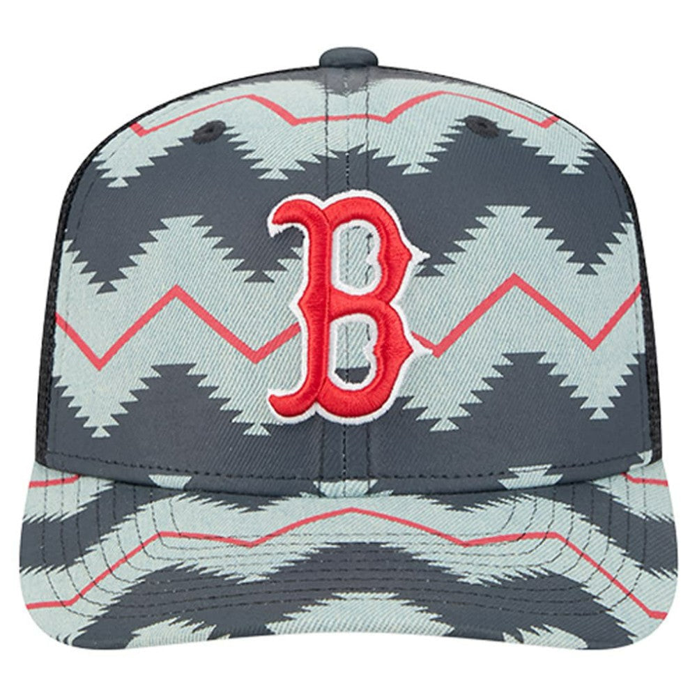 Boston Red Sox New Era Aztec Denim 9SEVENTY Adjustable Hat - Denim/Navy - New Era on Sale