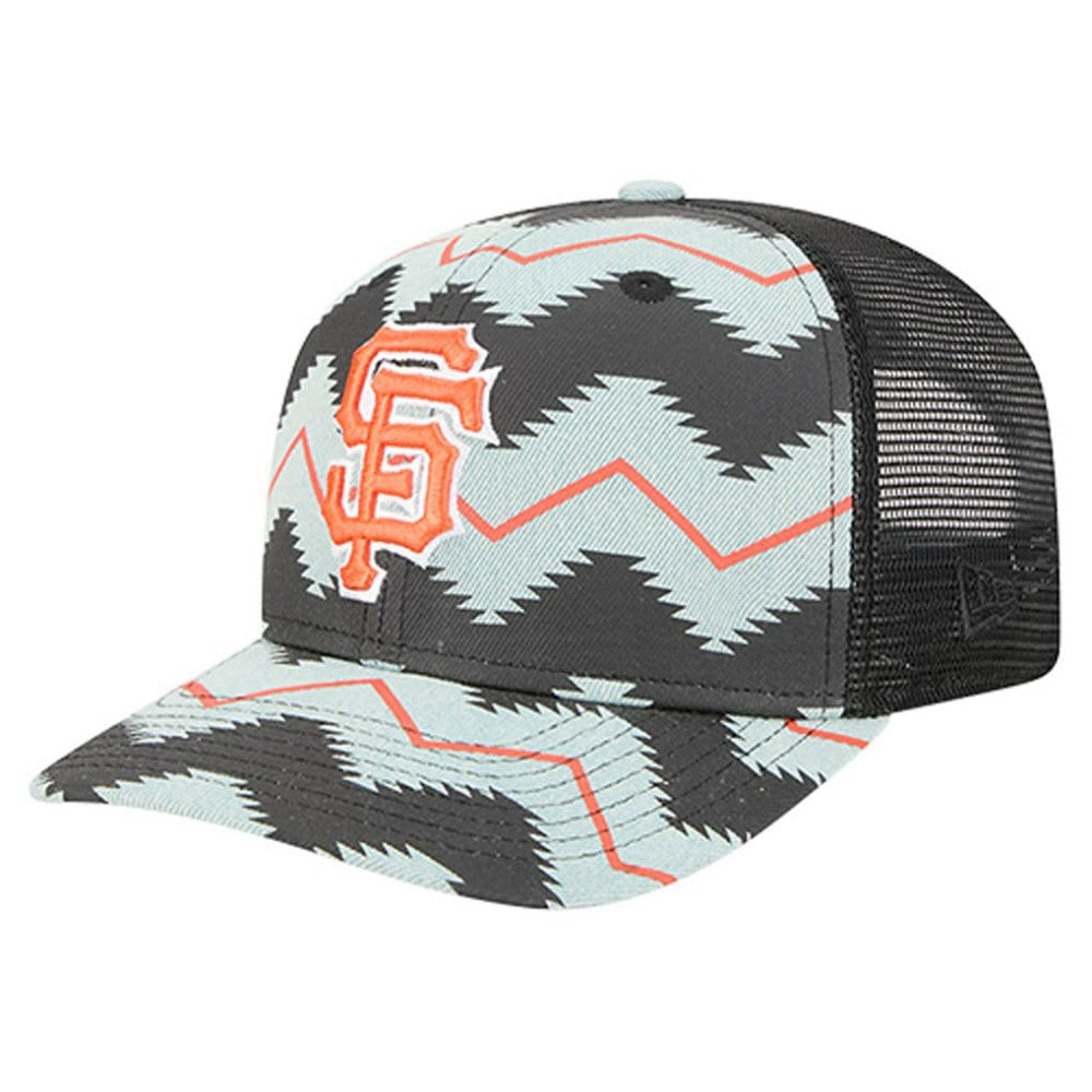 San Francisco Giants New Era Aztec Denim 9SEVENTY Adjustable Hat - Denim/Black - New Era Discount