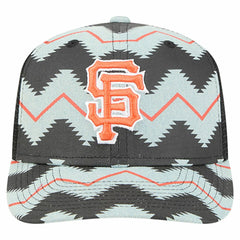San Francisco Giants New Era Aztec Denim 9SEVENTY Adjustable Hat - Denim/Black - New Era Discount