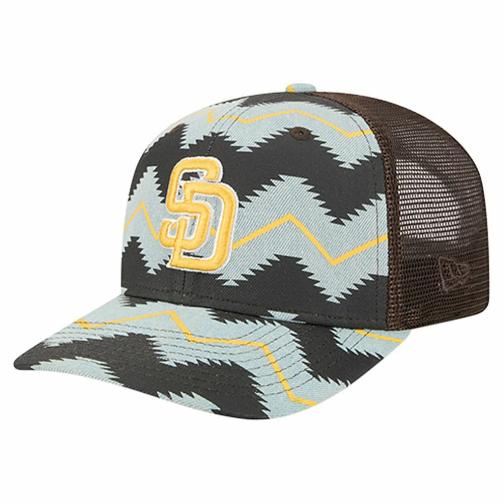 San Diego Padres New Era Aztec Denim 9SEVENTY Adjustable Hat - Denim/Brown - New Era Sale