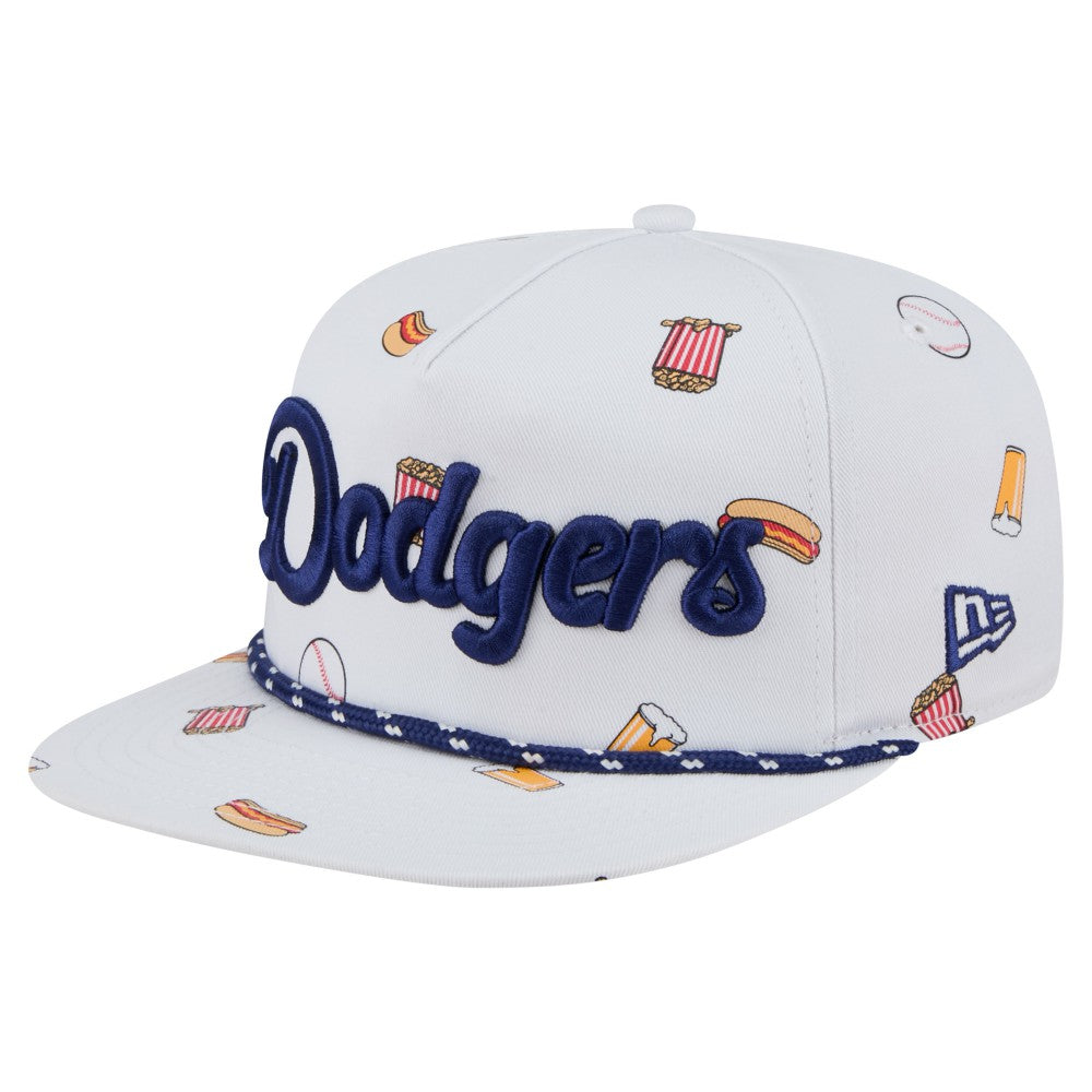 Los Angeles Dodgers New Era Team Cheer Rope 19TWENTY Adjustable Hat - White - New Era Sale
