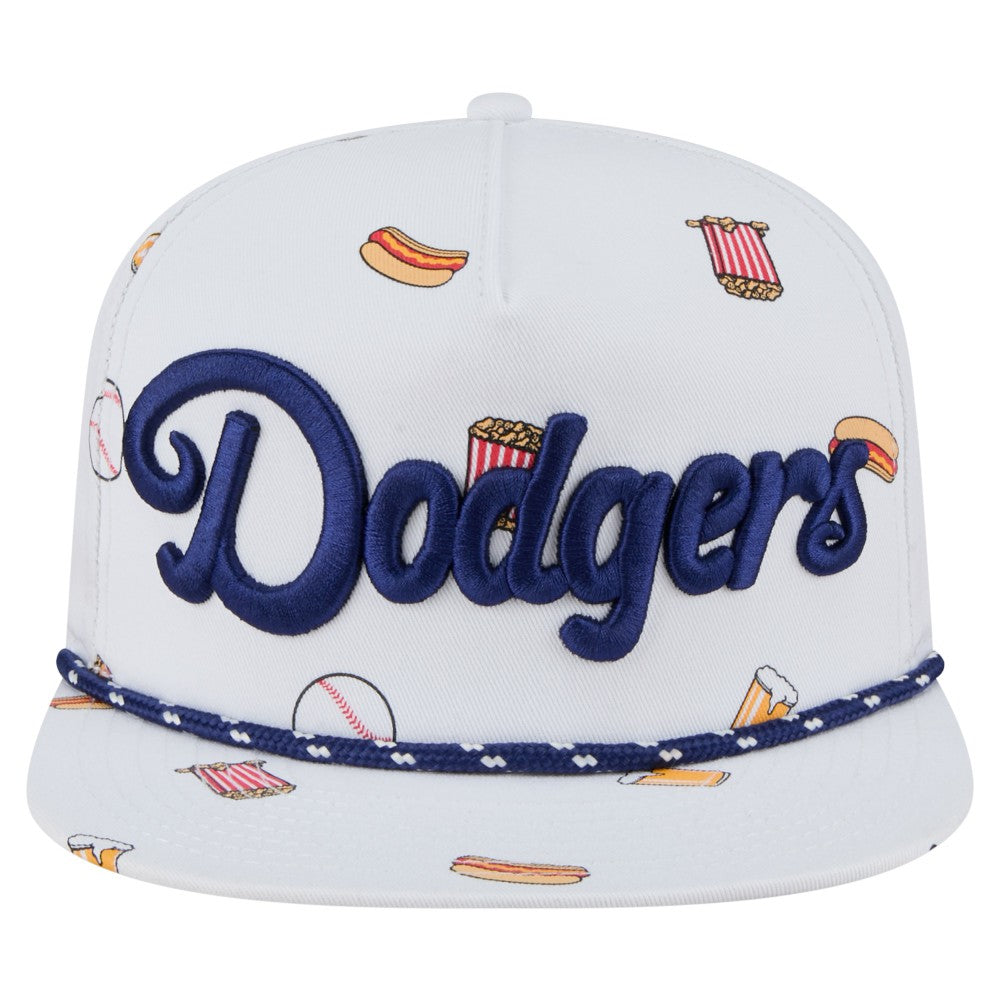 Los Angeles Dodgers New Era Team Cheer Rope 19TWENTY Adjustable Hat - White - New Era Sale
