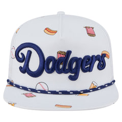 Los Angeles Dodgers New Era Team Cheer Rope 19TWENTY Adjustable Hat - White - New Era Sale