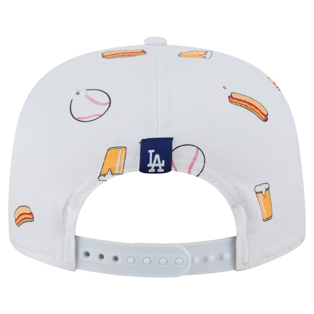 Los Angeles Dodgers New Era Team Cheer Rope 19TWENTY Adjustable Hat - White - New Era Sale