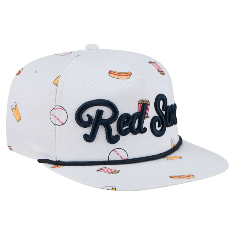 Boston Red Sox New Era Team Cheer Rope 19TWENTY Adjustable Hat - White - New Era on Sale