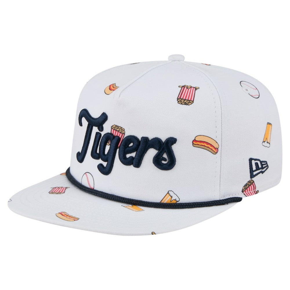 Detroit Tigers New Era Team Cheer Rope 19TWENTY Adjustable Hat - White - New Era on Sale