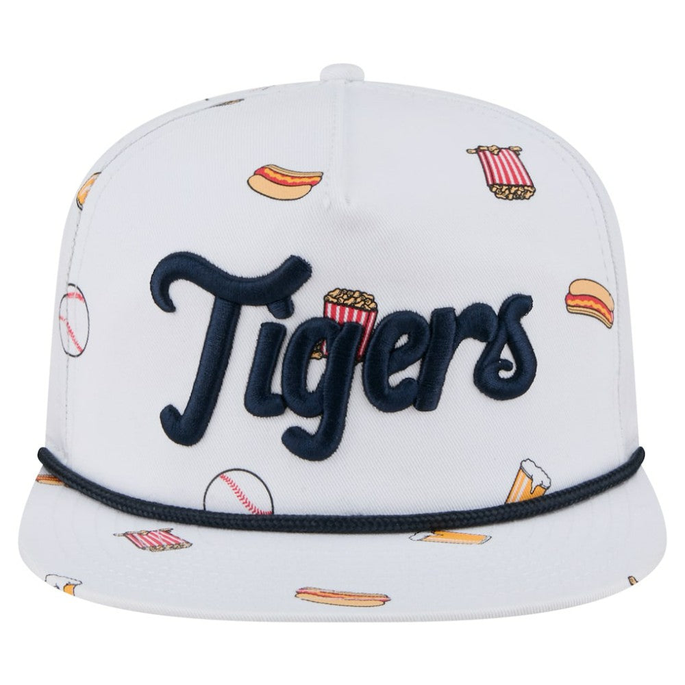 Detroit Tigers New Era Team Cheer Rope 19TWENTY Adjustable Hat - White - New Era on Sale