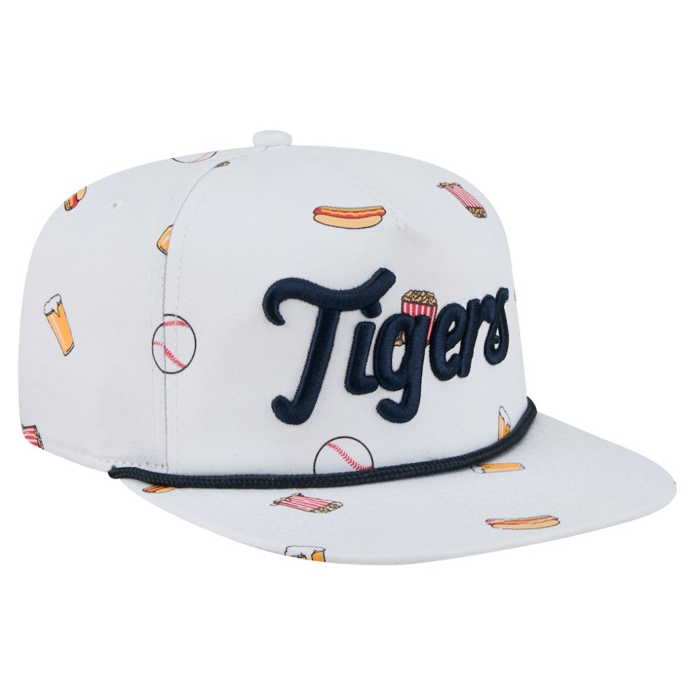 Detroit Tigers New Era Team Cheer Rope 19TWENTY Adjustable Hat - White - New Era on Sale