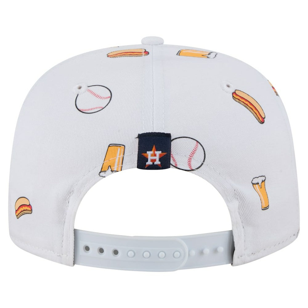 Houston Astros New Era Team Cheer Rope 19TWENTY Adjustable Hat - White - New Era Discount