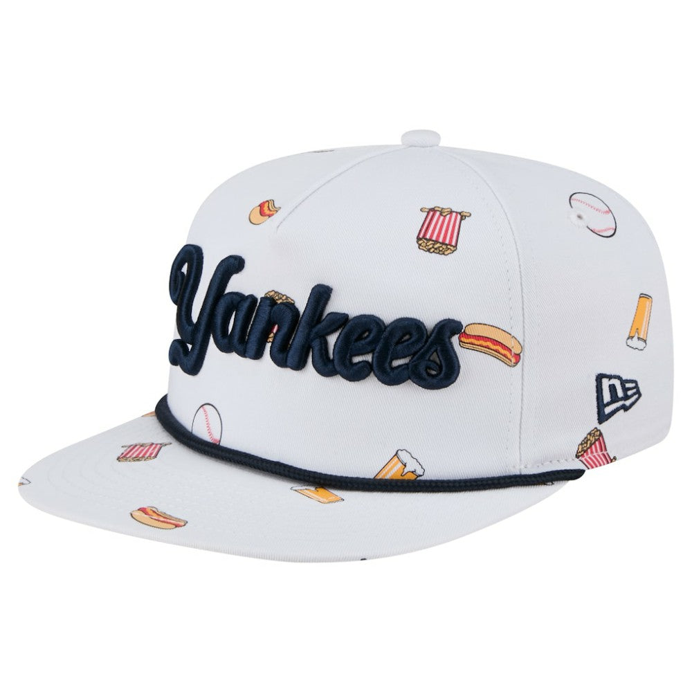 New York Yankees New Era Team Cheer Rope 19TWENTY Adjustable Hat - White - New Era Sale