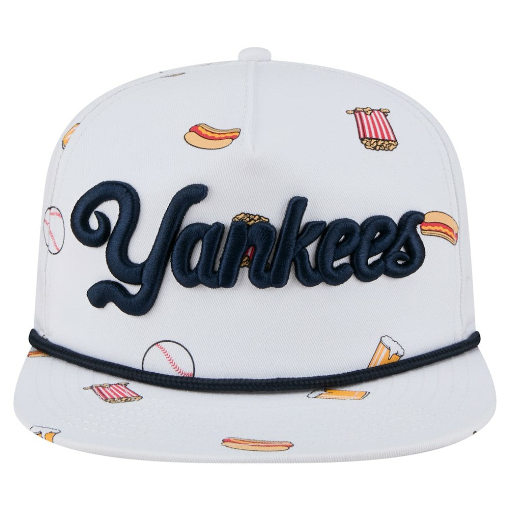 New York Yankees New Era Team Cheer Rope 19TWENTY Adjustable Hat - White - New Era Sale