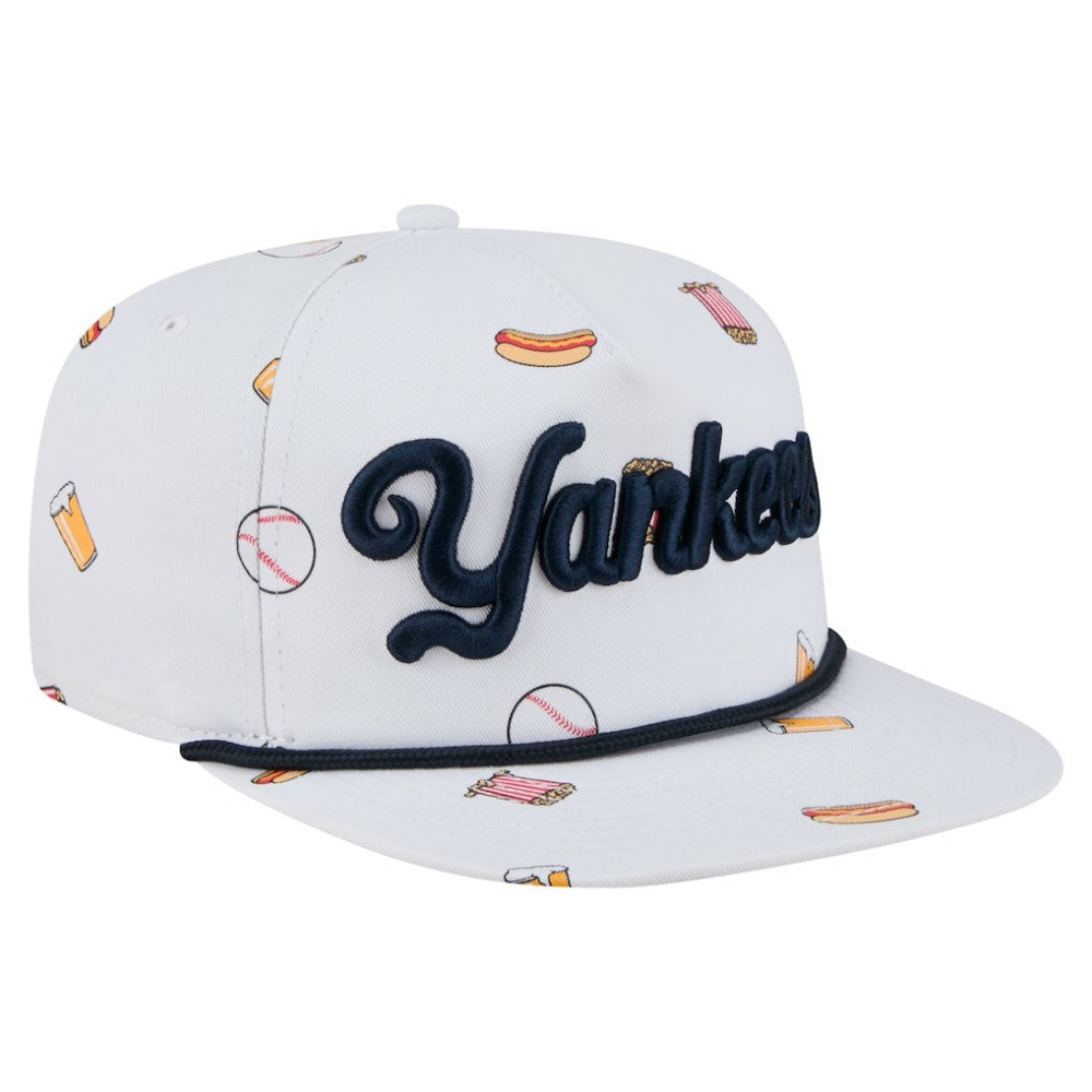 New York Yankees New Era Team Cheer Rope 19TWENTY Adjustable Hat - White - New Era Sale