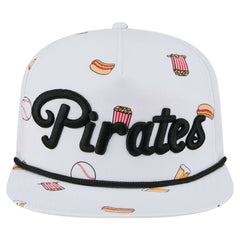 Pittsburgh Pirates New Era Team Cheer Rope 19TWENTY Adjustable Hat - White - New Era Discount
