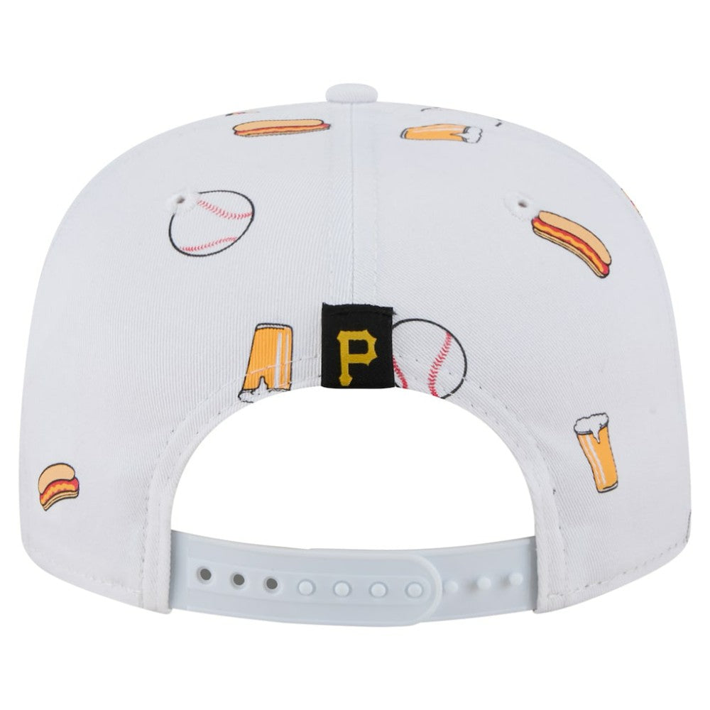 Pittsburgh Pirates New Era Team Cheer Rope 19TWENTY Adjustable Hat - White - New Era Discount