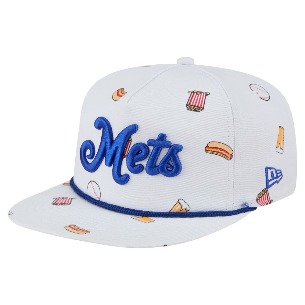 New York Mets New Era Team Cheer Rope 19TWENTY Adjustable Hat - White - New Era Lifestyle