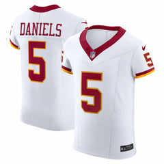 Nike Jayden Daniels Washington Commanders Alternate 2 Super Bowl Era Vapor F.U.S.E. Elite Jersey White