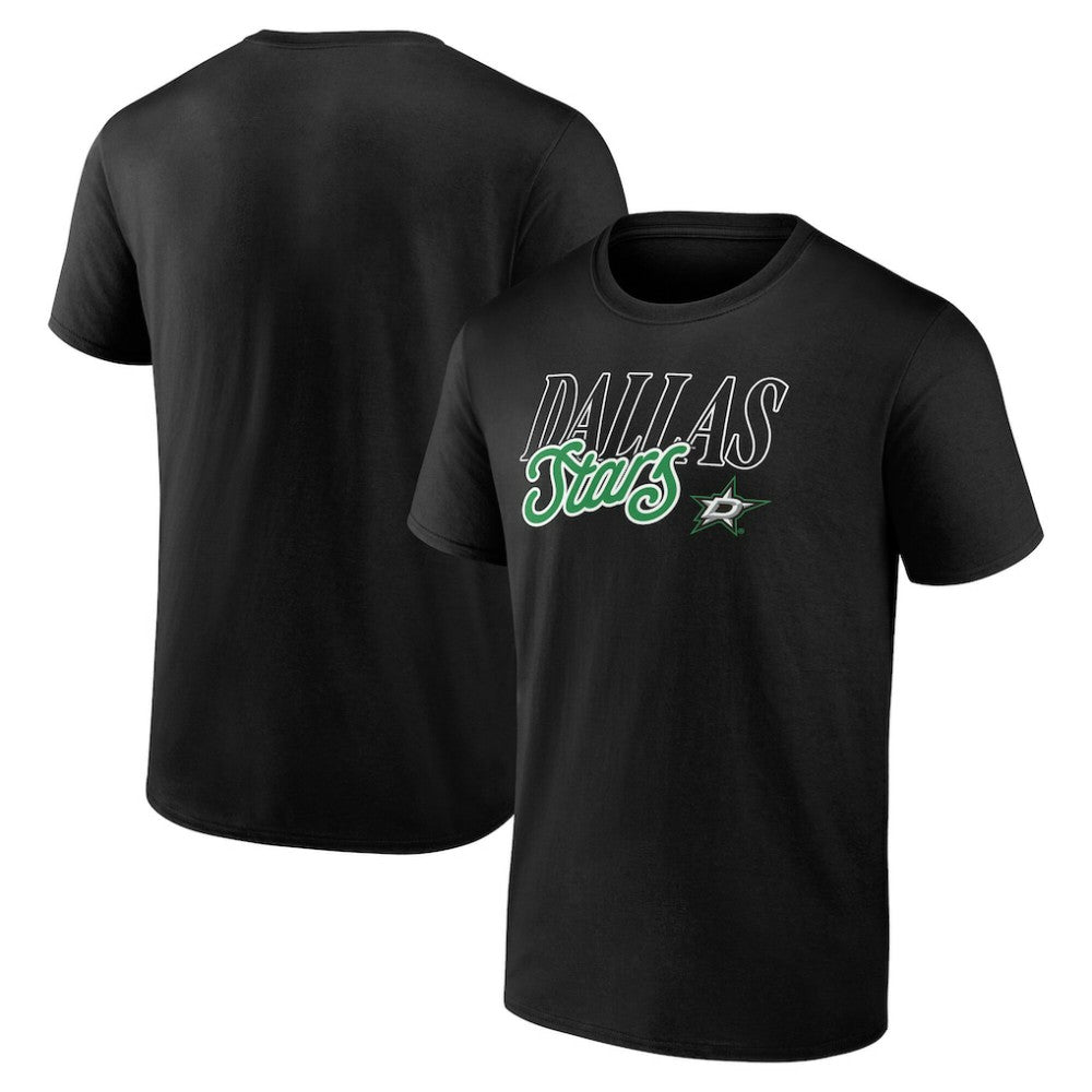 Dallas Stars Script T-Shirt - Black - NHL 203007274