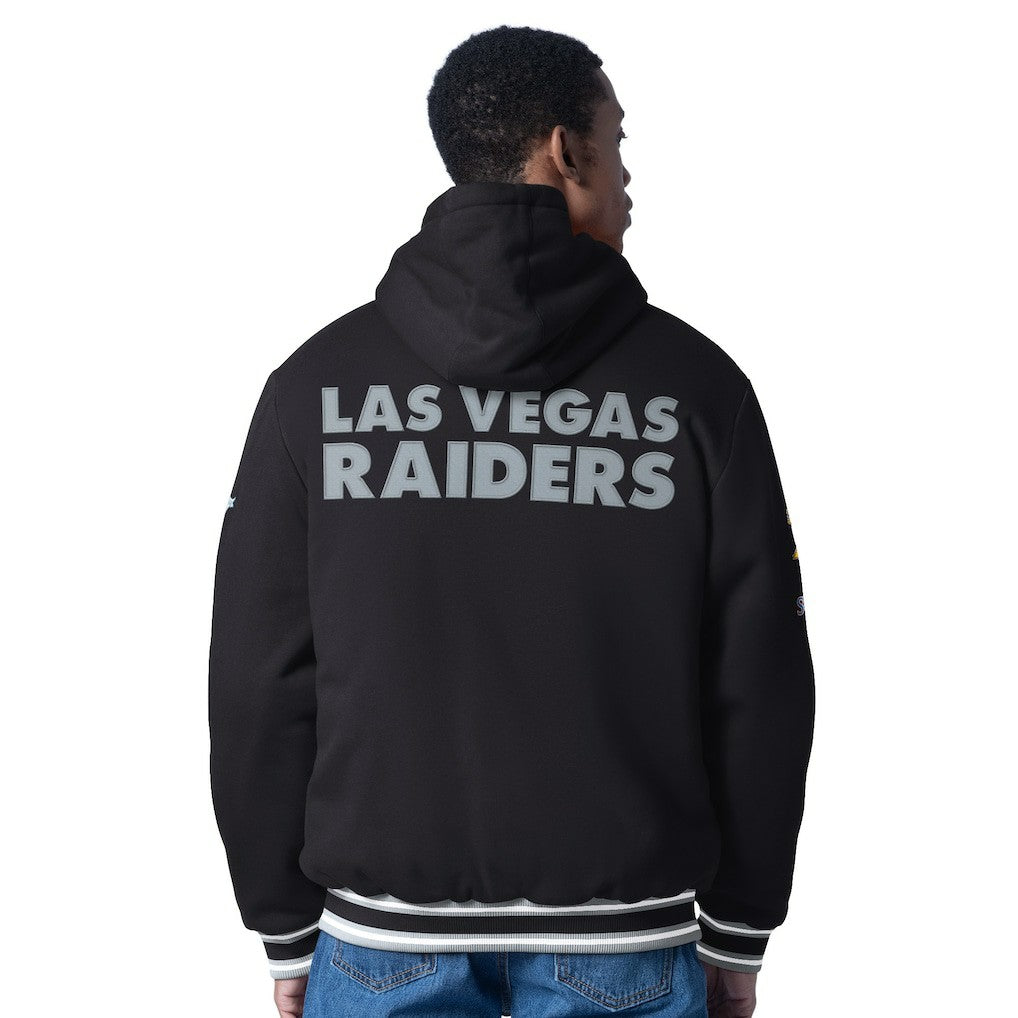 Las Vegas Raiders G-III Sports by Carl Banks Power Forward Commemorative Full-Zip Hooded Jacket Black