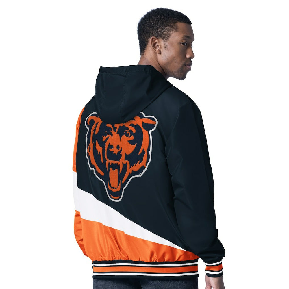 Chicago Bears G-III Sports by Carl Banks Dual Threat Reversable Full-Zip Hooded Jacket Navy/Charcoal