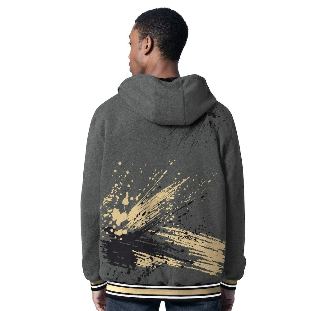 New Orleans Saints G-III Sports by Carl Banks Dual Threat Reversable Full-Zip Hooded Jacket Black/Charcoal