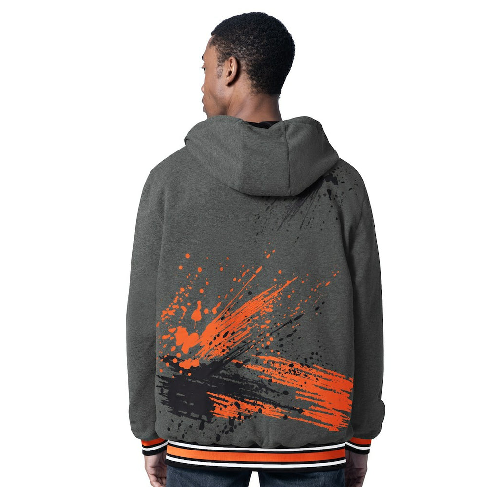 Cincinnati Bengals G-III Sports by Carl Banks Dual Threat Reversable Full-Zip Hooded Jacket Black/Charcoal
