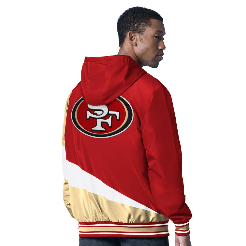 San Francisco 49ers G-III Sports by Carl Banks Dual Threat Reversable Full-Zip Hooded Jacket Scarlet/Charcoal