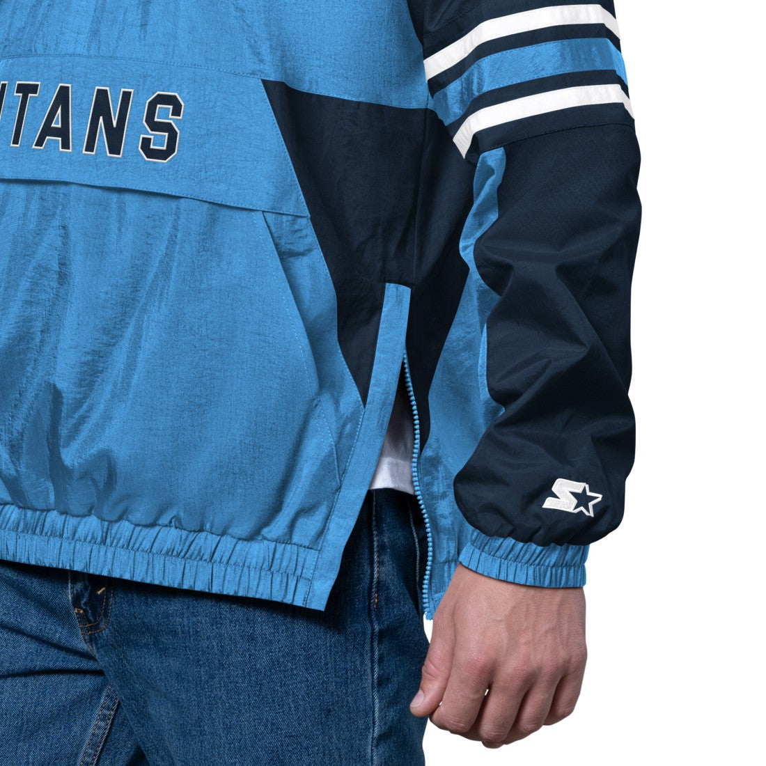 Tennessee Titans Starter Prospect Half-Zip Pullover Light Blue
