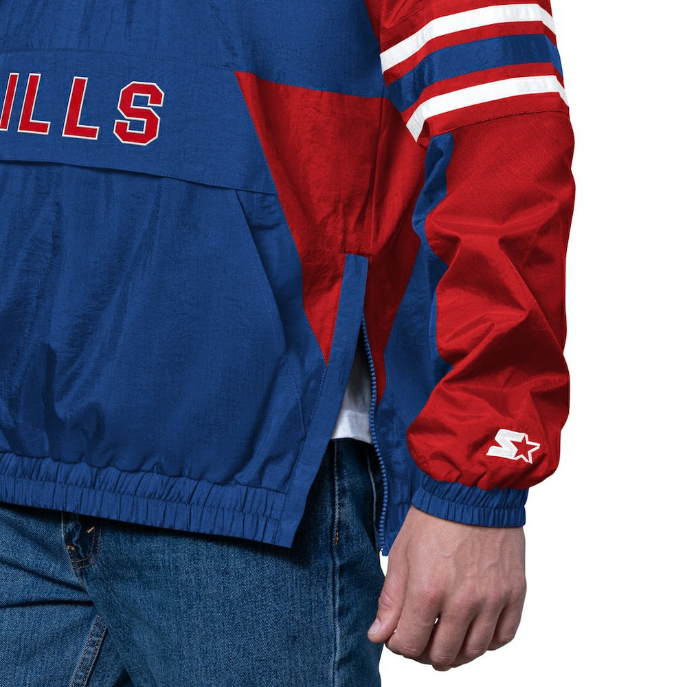 Buffalo Bills Starter Vintage Logo Prospect Half-Zip Pullover Royal