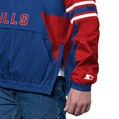 Buffalo Bills Starter Vintage Logo Prospect Half-Zip Pullover Royal