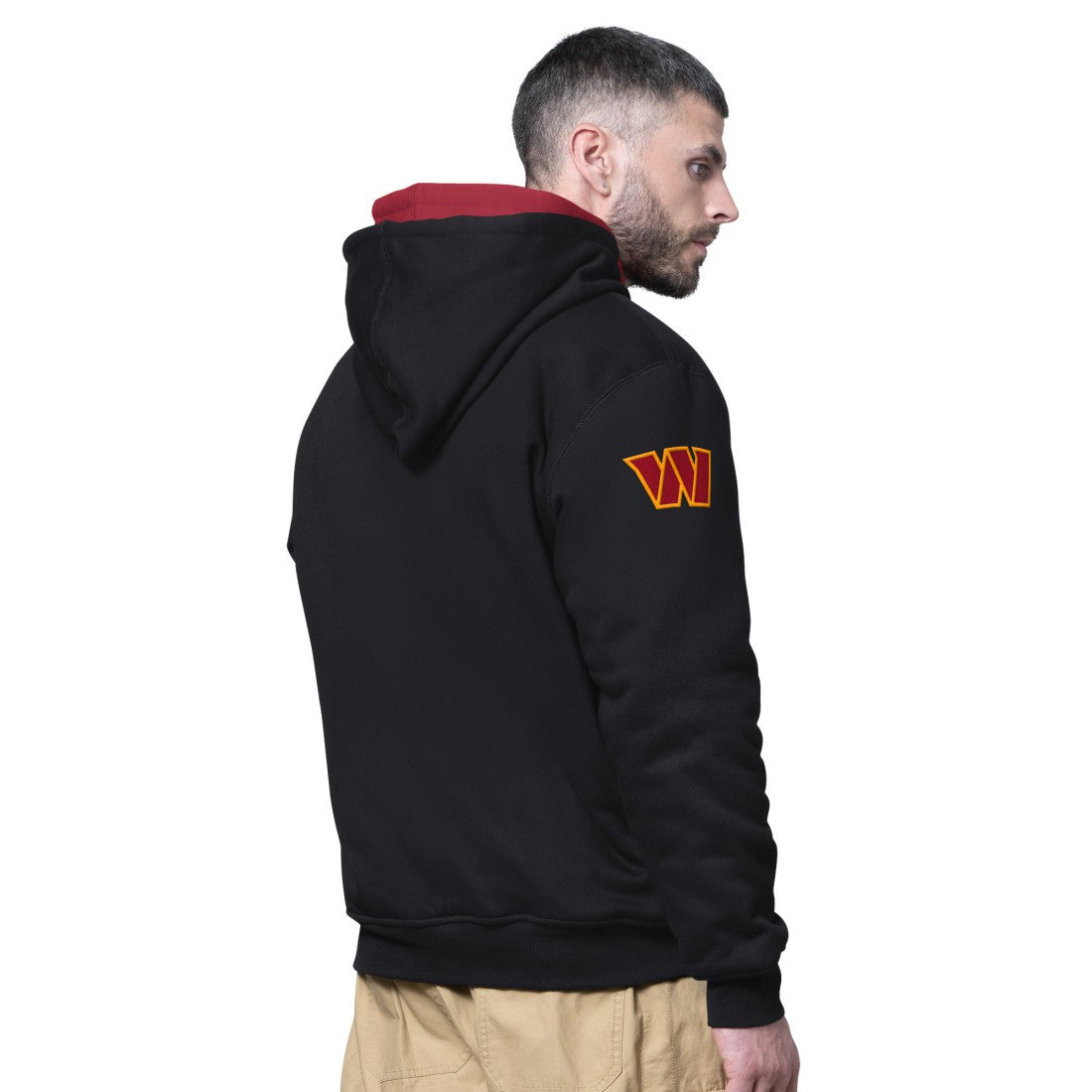 Washington Commanders Starter Big Shot Full-Zip Double Hoodie Black