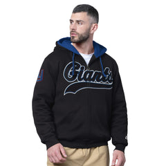 New York Giants Starter Big Shot Full-Zip Double Hoodie Black