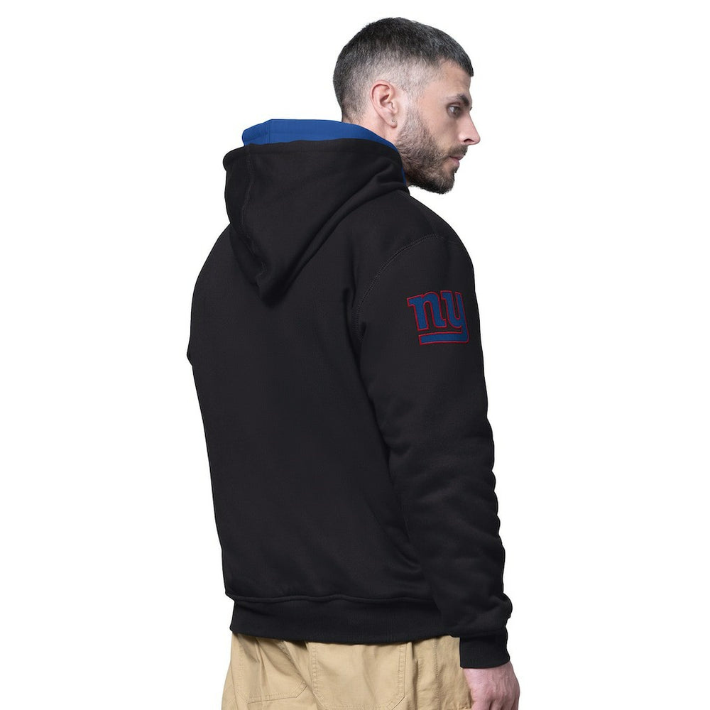 New York Giants Starter Big Shot Full-Zip Double Hoodie Black