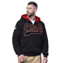 Kansas City Chiefs Starter Big Shot Full-Zip Double Hoodie Black