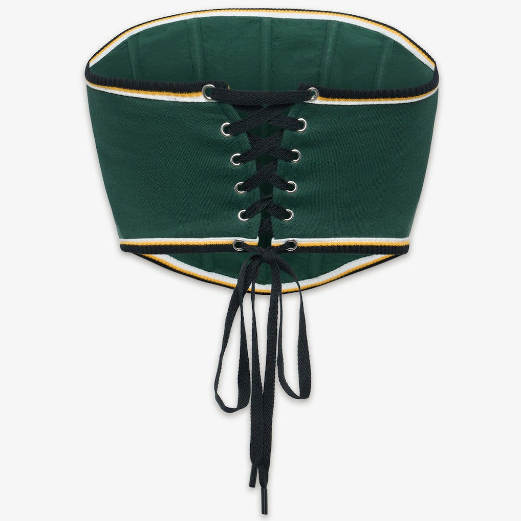 Green Bay Packers Off Season x NFL Women's Fleece Corset Green