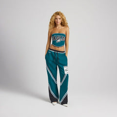 Philadelphia Eagles Off Season x NFL Women's Fleece Corset Dark Green