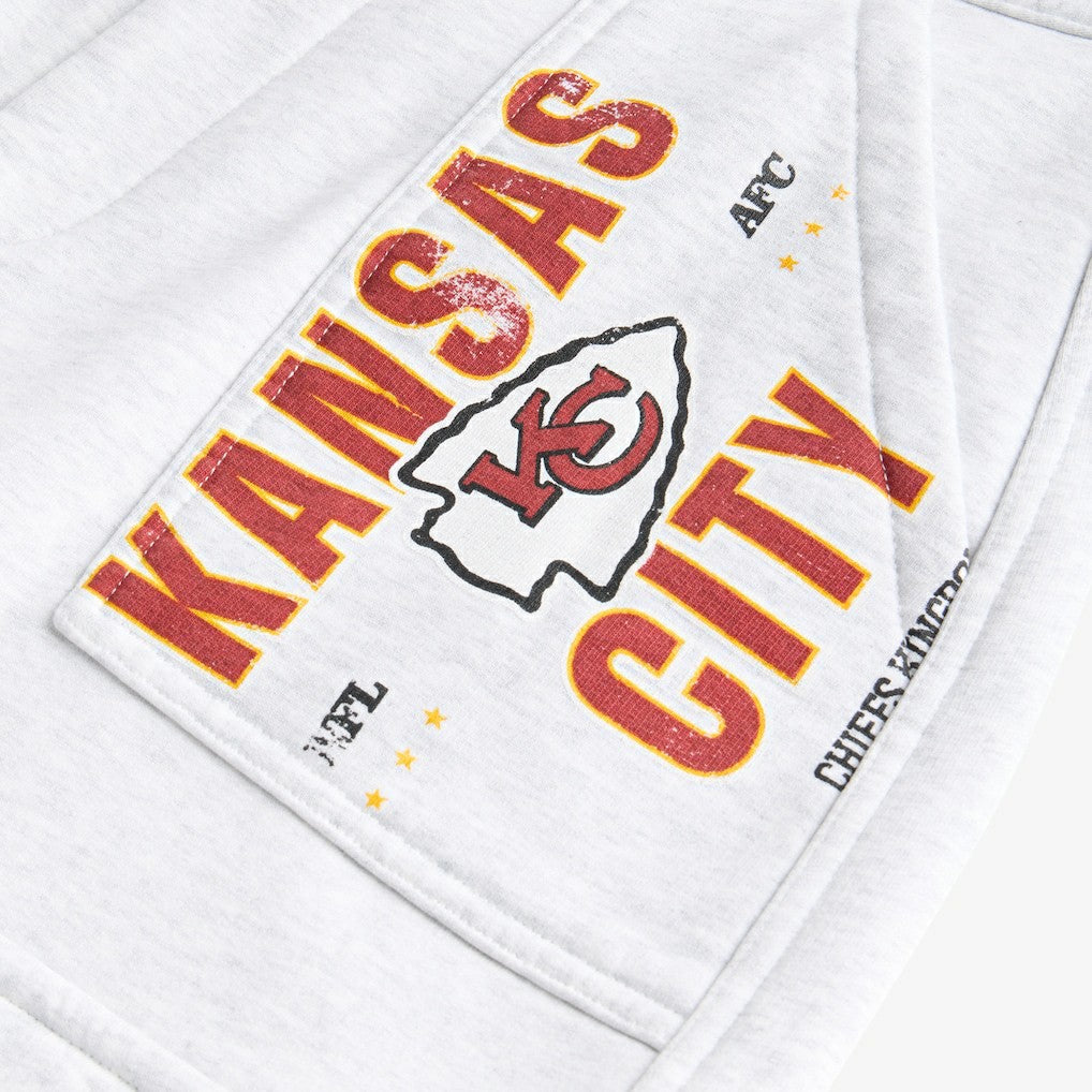 Kansas City Chiefs Off Season x NFL Women's Fleece Cargo Shorts Heather Gray