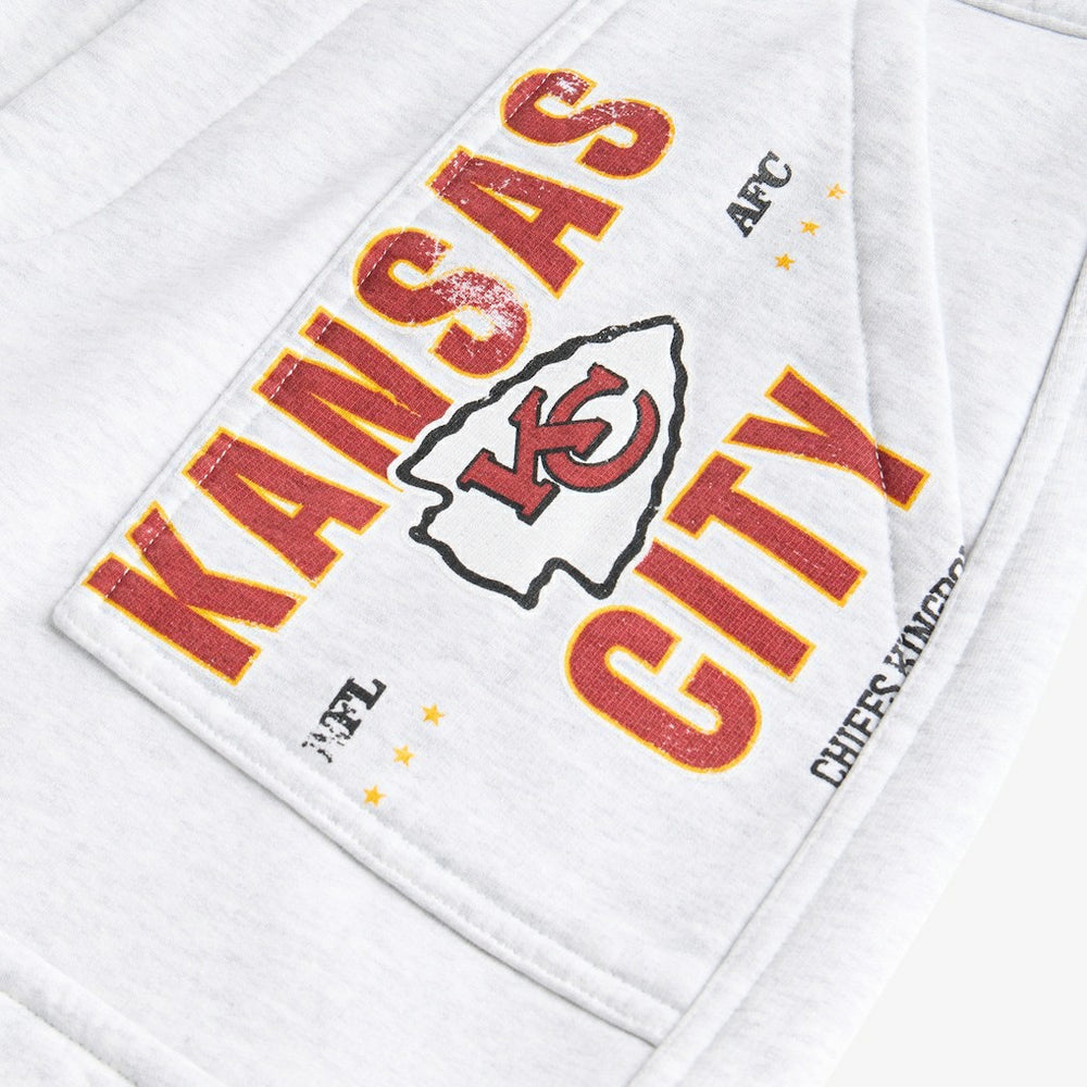 Kansas City Chiefs Off Season x NFL Women's Fleece Cargo Shorts Heather Gray