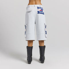 Buffalo Bills Off Season x NFL Women's Fleece Cargo Shorts Heather Gray