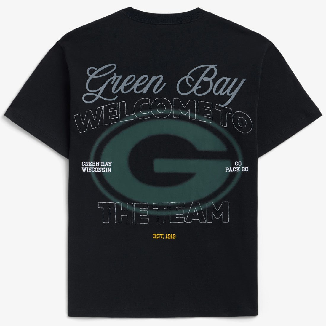 Green Bay Packers Off Season x NFL Unisex Graphic T-Shirt Black