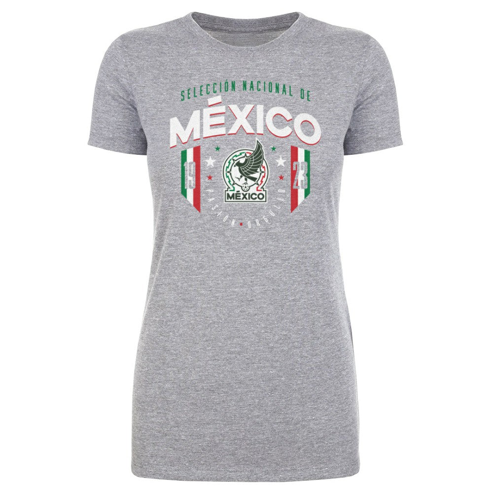 Mexico National Team 500 Level Women's 1923 T-Shirt Heather Gray